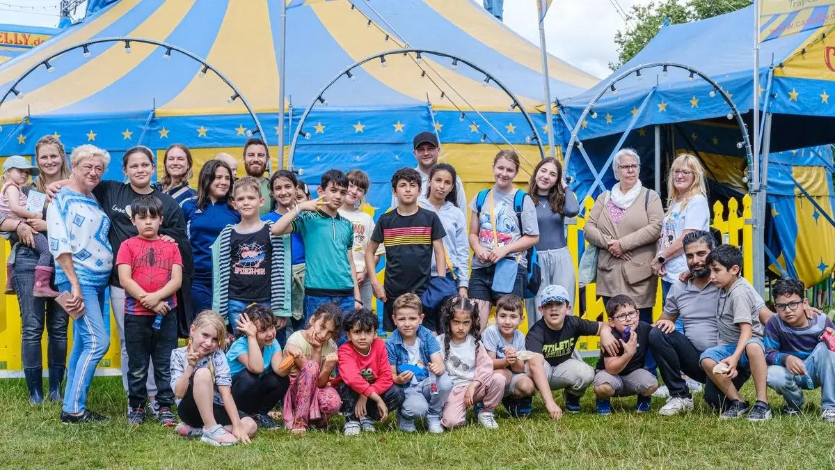 Kinderschutzbund zu Besuch beim Rahmenprogramm des Kinderferienzirkus 2024